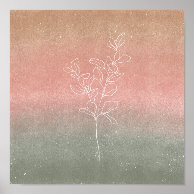 Poster 30,5 x 30,5 cm - Löv (Framsidan)