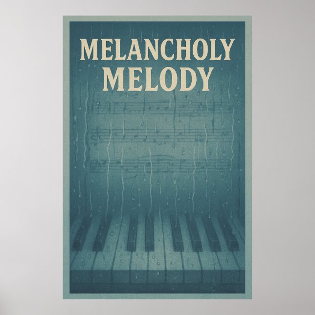 Poster 31, Melancholy Melody, Vintage (Framsidan)