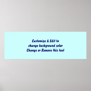 Poster 36-tums x 12-tums tom bild och text