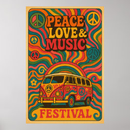 Poster 3, Fred, Kärlek och Musik, Vintage
