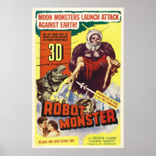 poster 3D ROBOT MONSTER