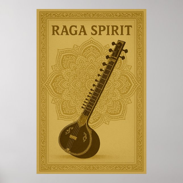 Poster 44, Raga Spirit, Vintage Art (Framsidan)