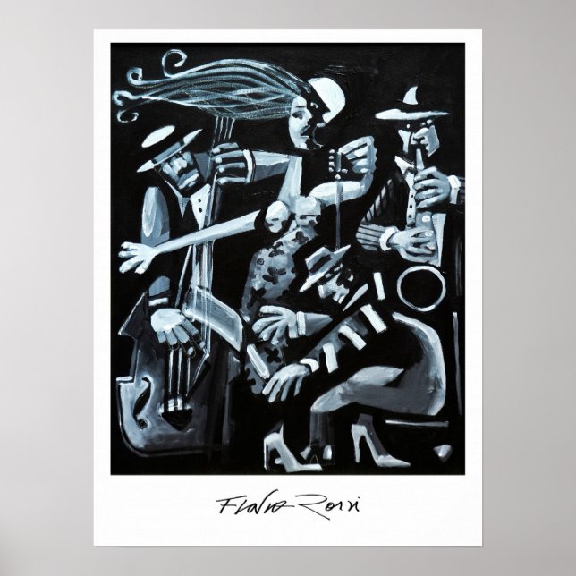 Poster 45,72 x 60,96 cm Jazz av Flavio Rossi (Framsidan)