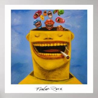 Poster 60,96 x 60,96 cm: Felicidade by Flavio Ross