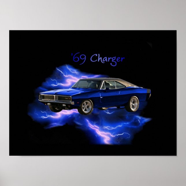 Poster: "69 Dodge Charger Poster (Framsidan)