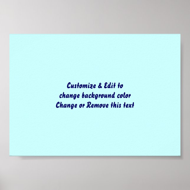 Poster 7 x 5 tum tomt lägg till bild och text (Framsidan)