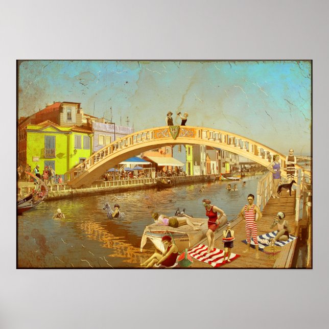 Póster A Ponte dos Carcavelos de Aveiro (Portugal) Poster (Framsidan)