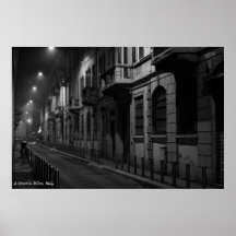 Poster: A Street i Milano, Italien