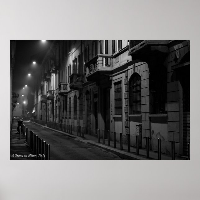 Poster: A Street i Milano, Italien Poster (Framsidan)