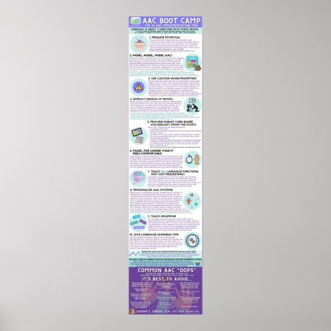 Poster AAC Boot Camp Infografik (engelska) (Framsidan)