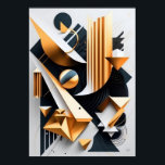 Poster abstrakt Art Deco | Kontor, hemmet, allmänh<br><div class="desc">Detta är en abstrakt konst biet skapat med inflytande från konst deco stilar. Det är en form som drar fokus in i biet så att sinnet slappnar av och vrider. Det skulle se underbart ut i vilket kontorsutrymme som helst eller till och med i ett offentligt rum.</div>