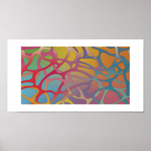 Poster - Abstrakt Art Spaghetti