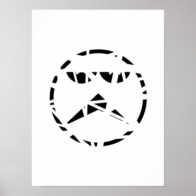 Poster abstrakt asymmetri (Framsidan)