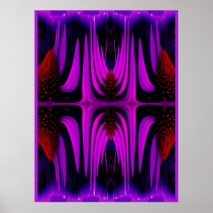 POSTER ABSTRAKT - LILA