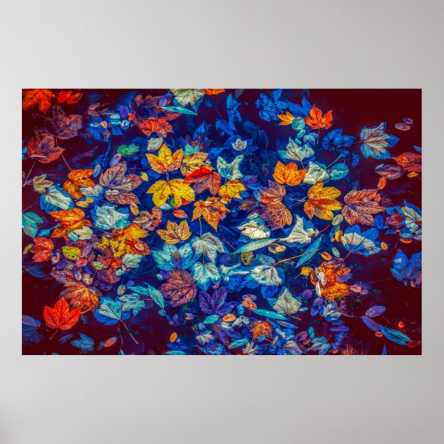 poster abstrakt löv (Framsidan)