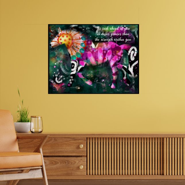 Poster - Abstrakt med inspiration (Vardagsrum 2)