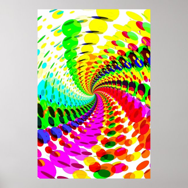 Poster: Abstrakt/Psychedelic Spiral Poster (Framsidan)