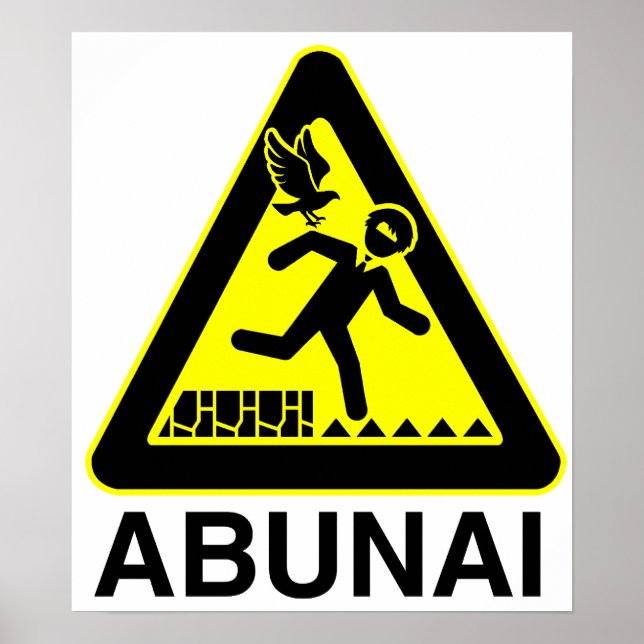 Poster Abunai-signatur (Framsidan)