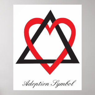 Poster adoptionssymbol