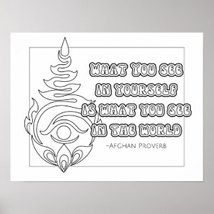 Poster afghanska ordspråk