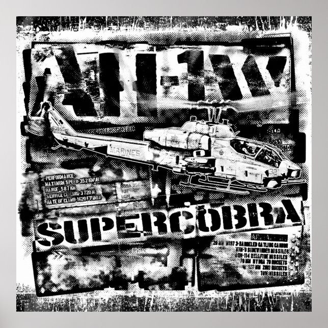Poster AH-1 SuperCobra Poster (Framsidan)