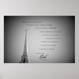 Poster - akustiskt berg Utah LDS Temple 3