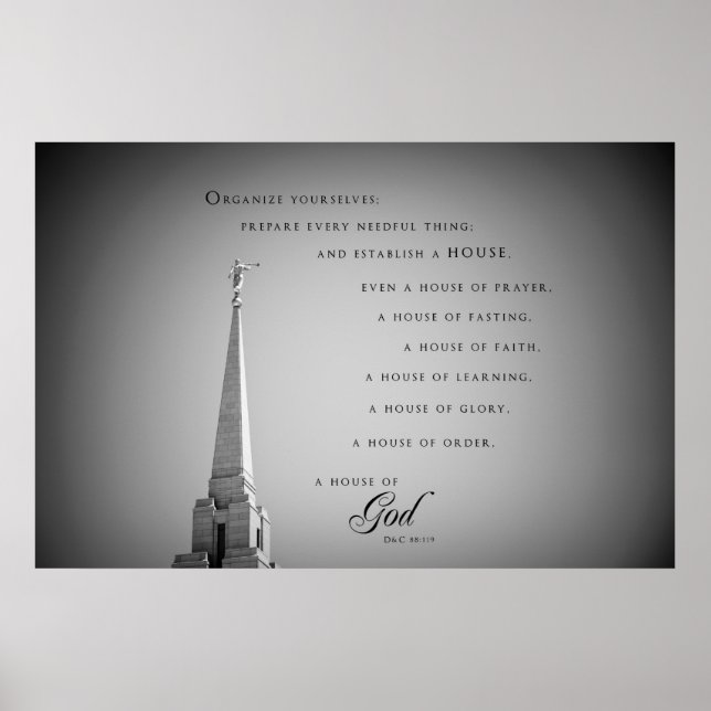 Poster - akustiskt berg Utah LDS Temple 3 (Framsidan)