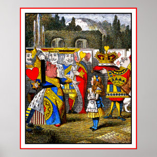 Poster: Alice träffar Hearts drottning Poster