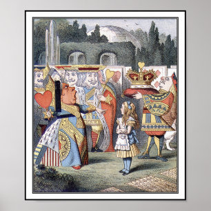 Poster: Alice träffar Hearts drottning Poster