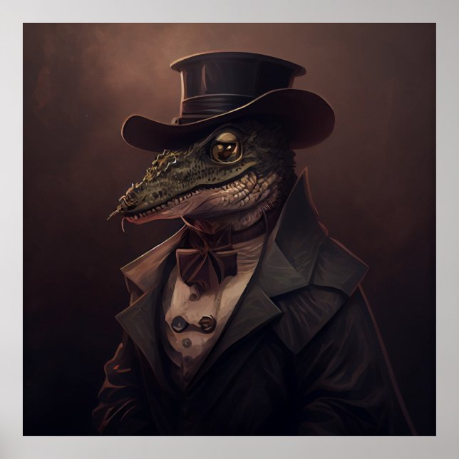 Poster alligator (Framsidan)