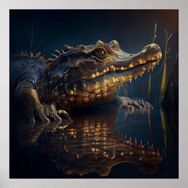 Poster alligator (Framsidan)