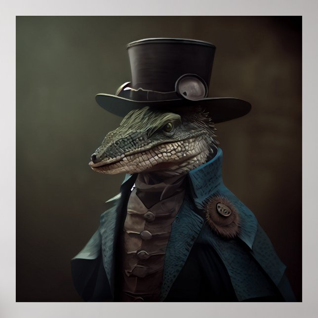 Poster alligator (Framsidan)