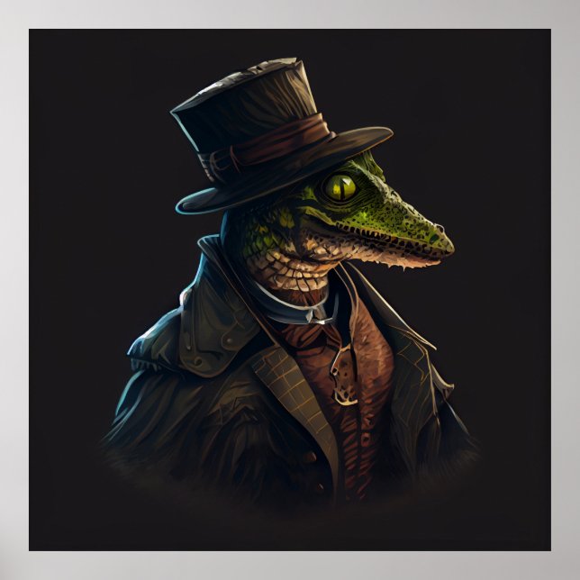 Poster alligator (Framsidan)