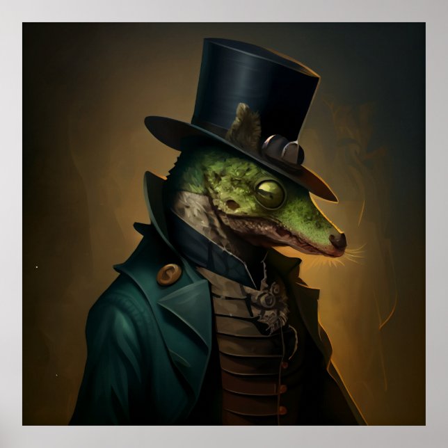 Poster alligator (Framsidan)
