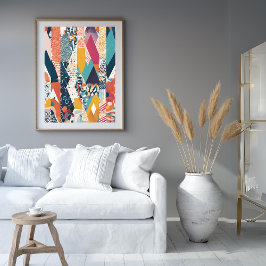 Poster allt-över-utskrift i Färg Rand