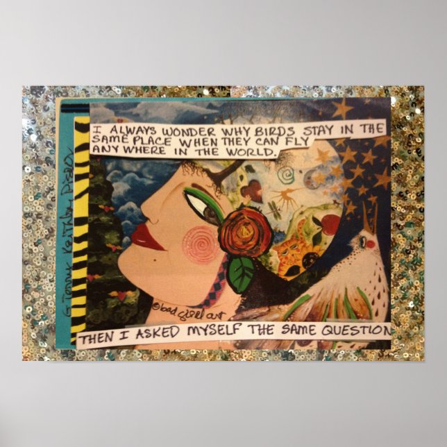 POSTER ALLTID I  VARFÖR FÅGLAR STÅR I SAMMA (Framsidan)