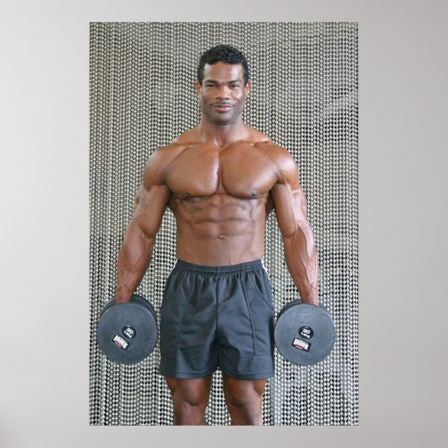 Poster, AM021, Anthony Marmon med Weights Poster (Framsidan)