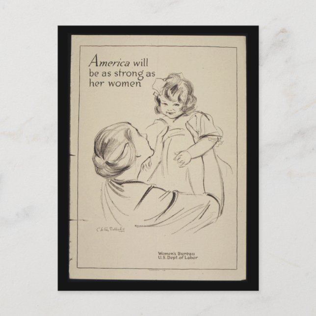 Poster America_will_be_as_Propaganda Vykort (Framsida)