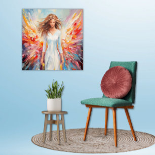 Poster Angelic Spectrum Bright Loose Painting Stil