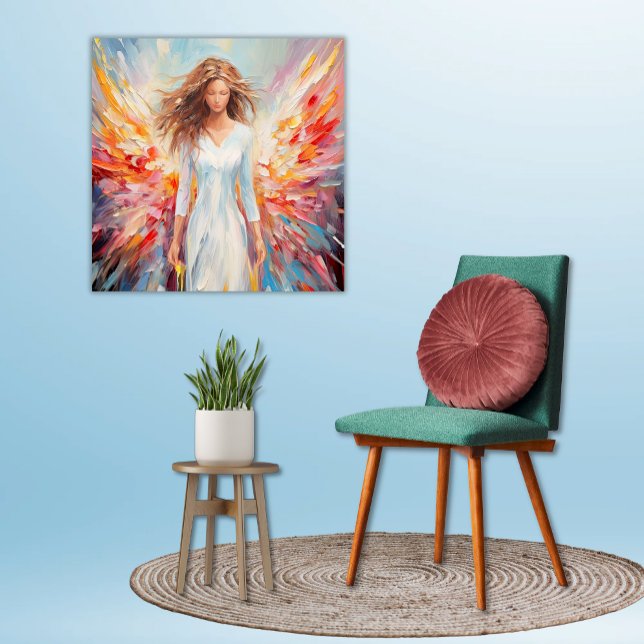 Poster Angelic Spectrum Bright Loose Painting Stil (Angelic Spectrum Bright Colorful Abstract Angel Poster 
Downloadable)