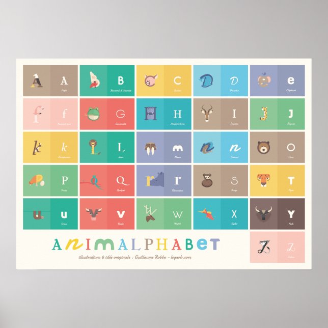 Poster Animalphabet (Framsidan)
