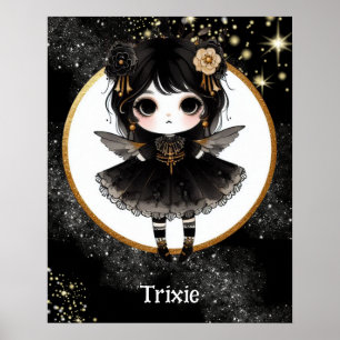 POSTER   Anime Girls Goth Cute Anpassningsbar Kawa