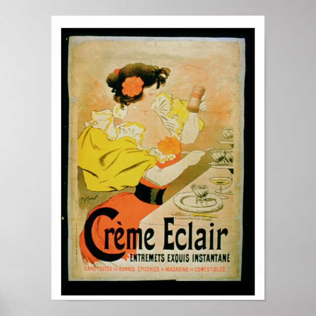 Poster annonsen "Creme Eclair Instant Dessert" (Framsidan)