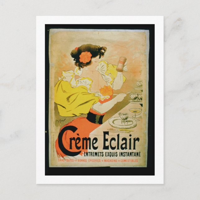Poster annonsen "Creme Eclair Instant Dessert" Vykort (Framsida)
