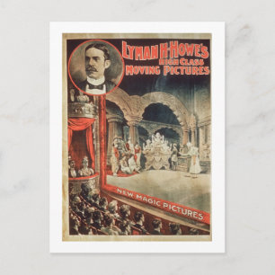 Poster annonsera Lyman H. Howe's High Class Mov Vykort