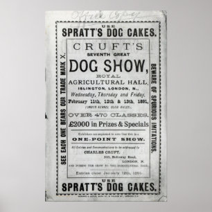 Poster annonsering av Cruft's Hund Show