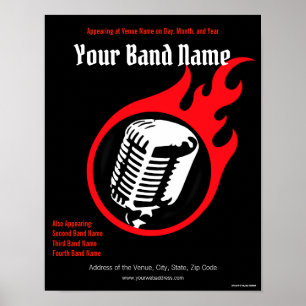 Poster anpassade konsert