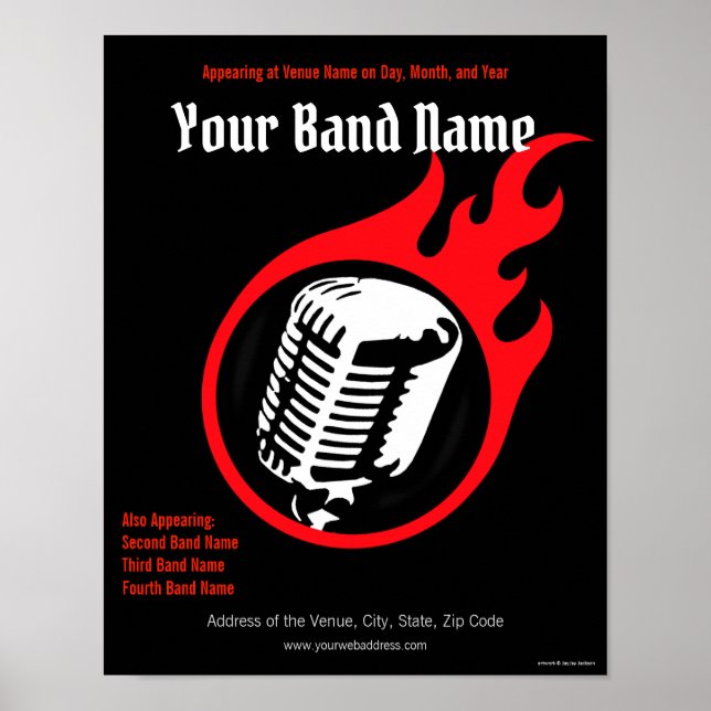 Poster anpassade konsert (Framsidan)