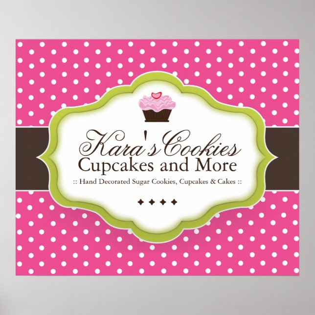 Poster anpassningsbar Bakery (Framsidan)