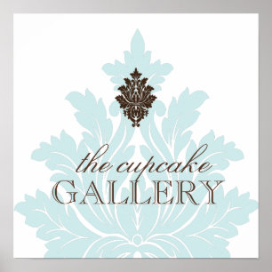 Poster anpassningsbar Damask